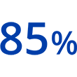 85 percent.