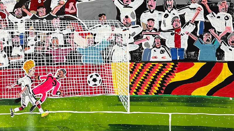 Artwork by Filipp Jenikae from Germany, created for Visa’s Reimagine FIFA World Cup 2026 collaboration.