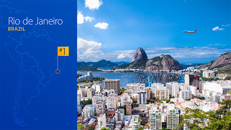 top 10 trending travel destinations with North Americans