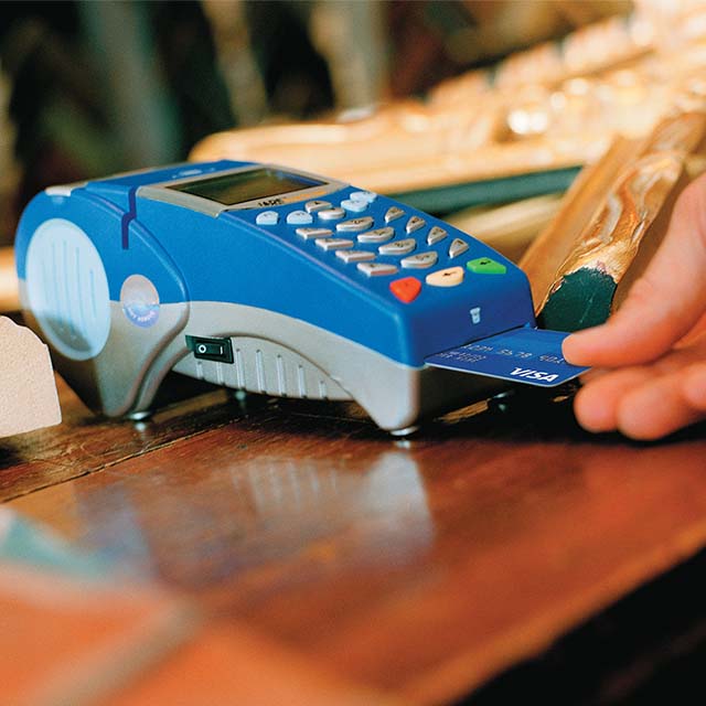 swipe with visa chip cards