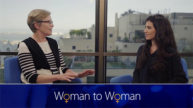 woman to woman taking risks